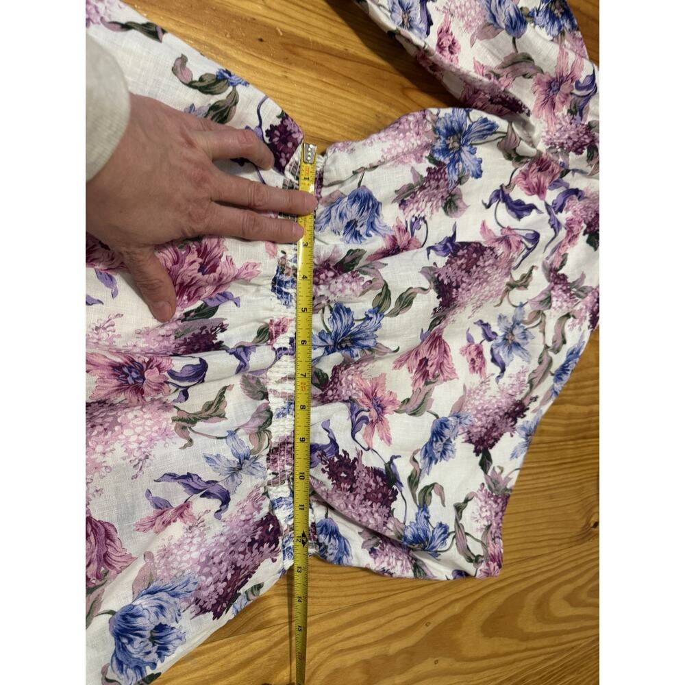 NWT CAMI NYC Scout Romper in Clematis Floral Linen Women's Size MED - Picture 10 of 14